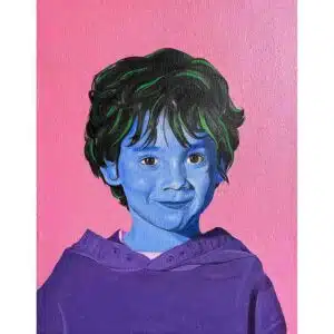 Cuadro de la serie Petit oil titulado "Rebeldía juvenil"